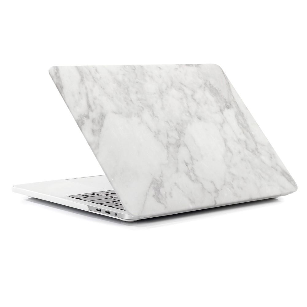 MacBook Air 13 2018/2019/2020 Backcover hoesje wit marmer