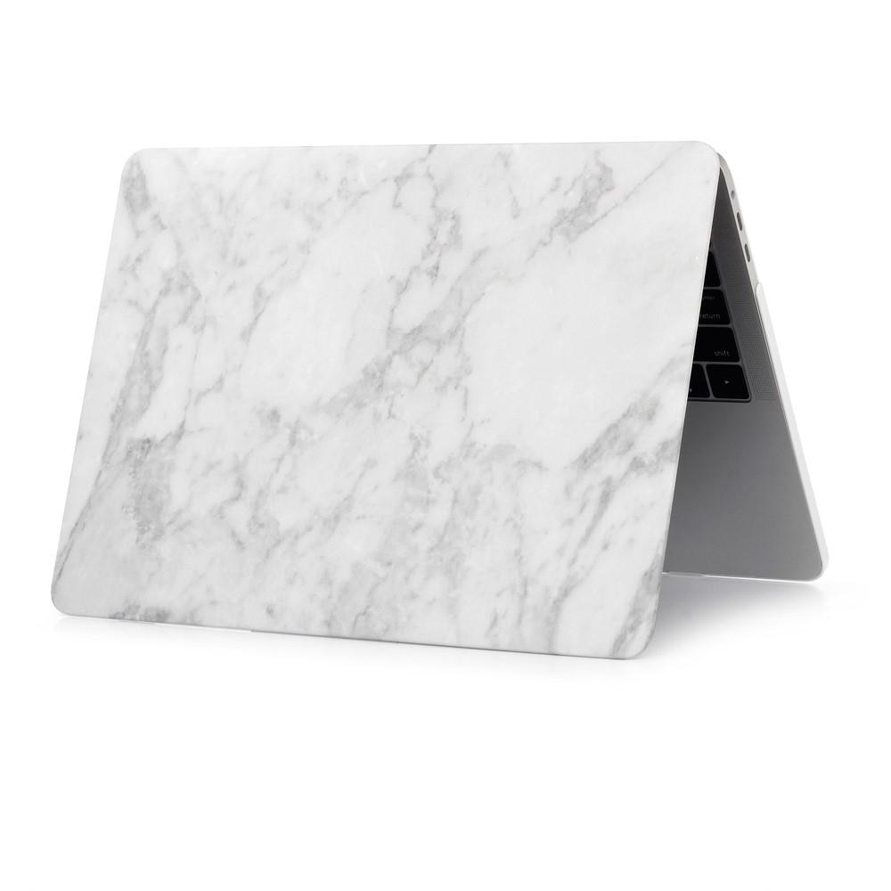 MacBook Air 13 2018/2019/2020 Backcover hoesje wit marmer