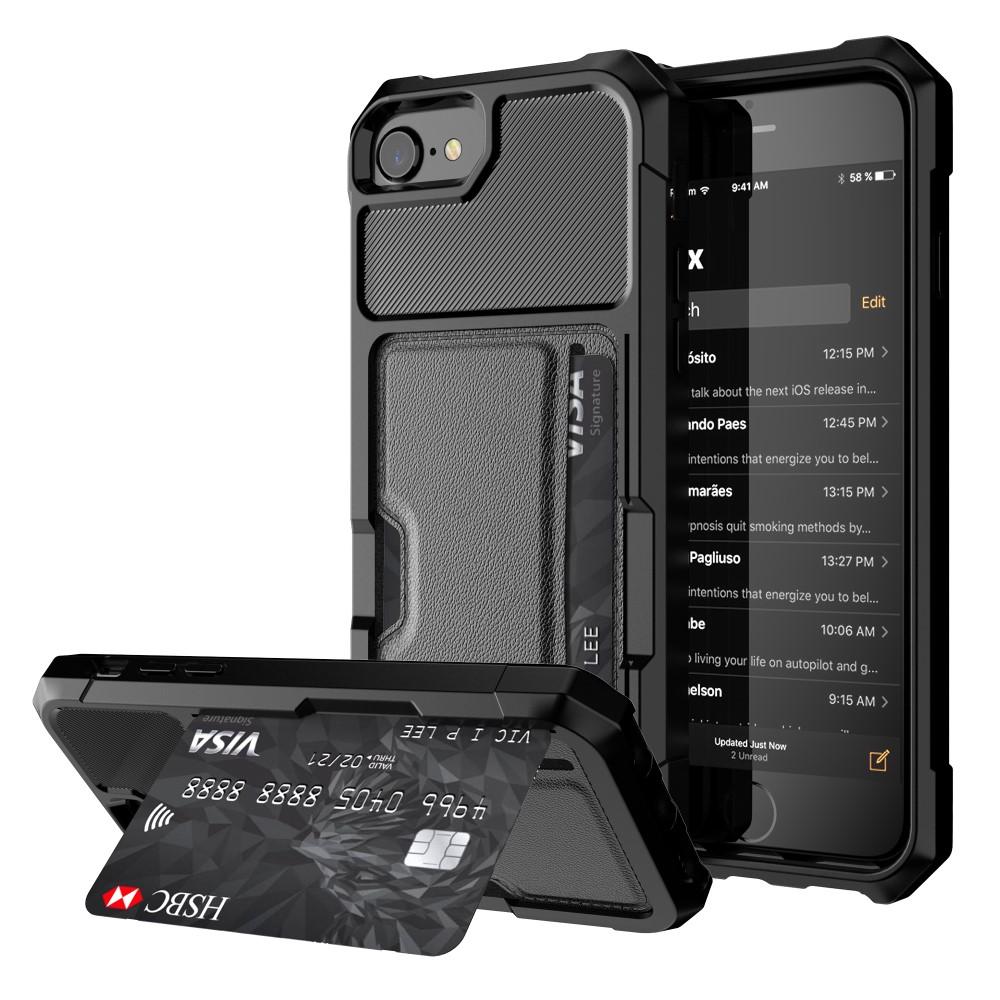 iPhone 8 Tough Card Case zwart