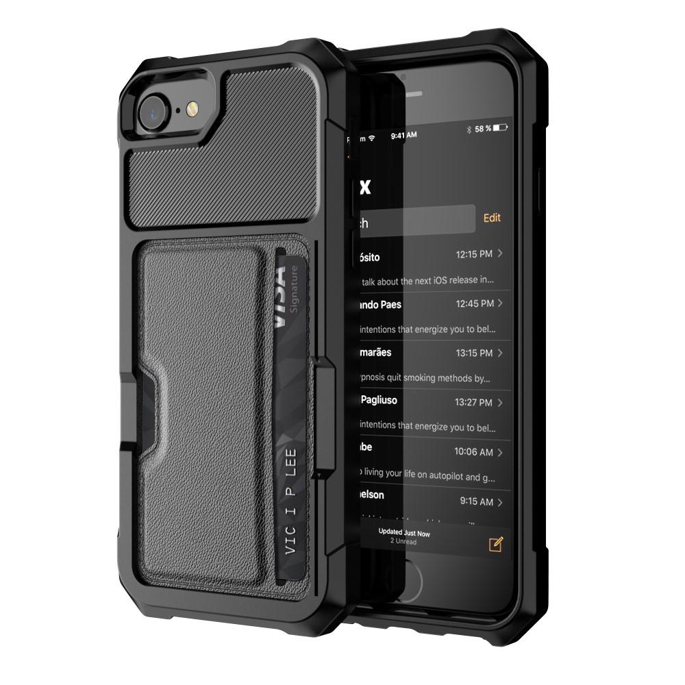 iPhone 8 Tough Card Case zwart