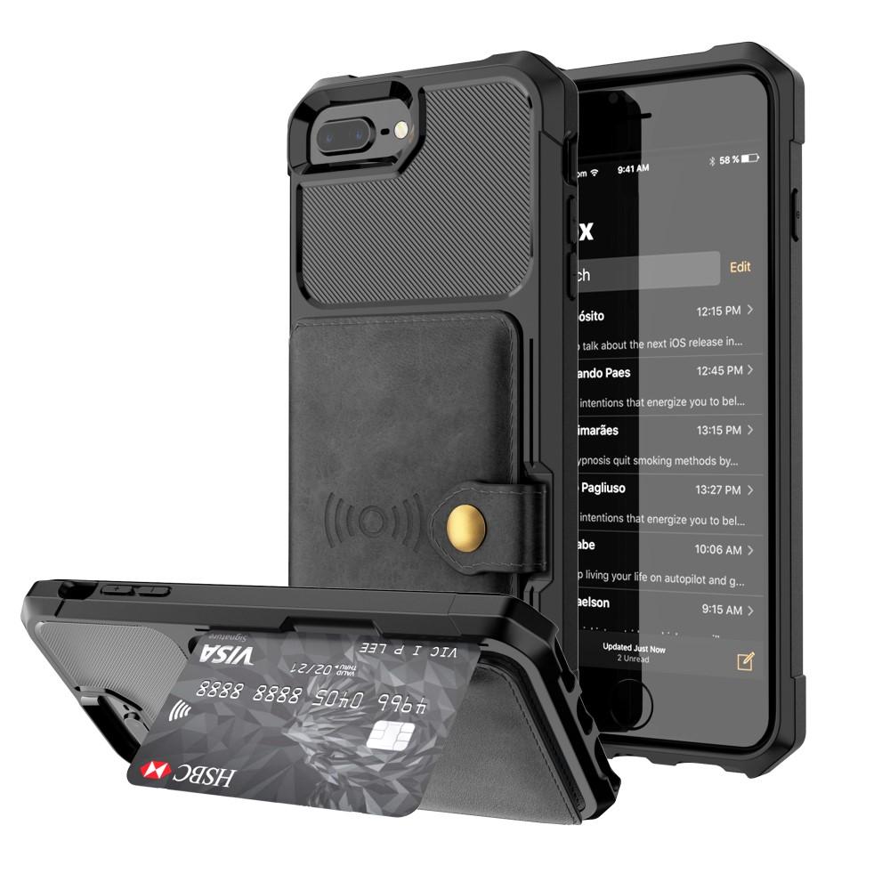 iPhone 7 Plus/8 Plus Tough Multi-slot Case Zwart