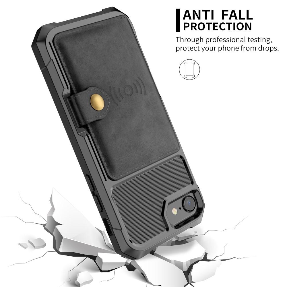 iPhone SE (2020) Tough Multi-slot Case zwart