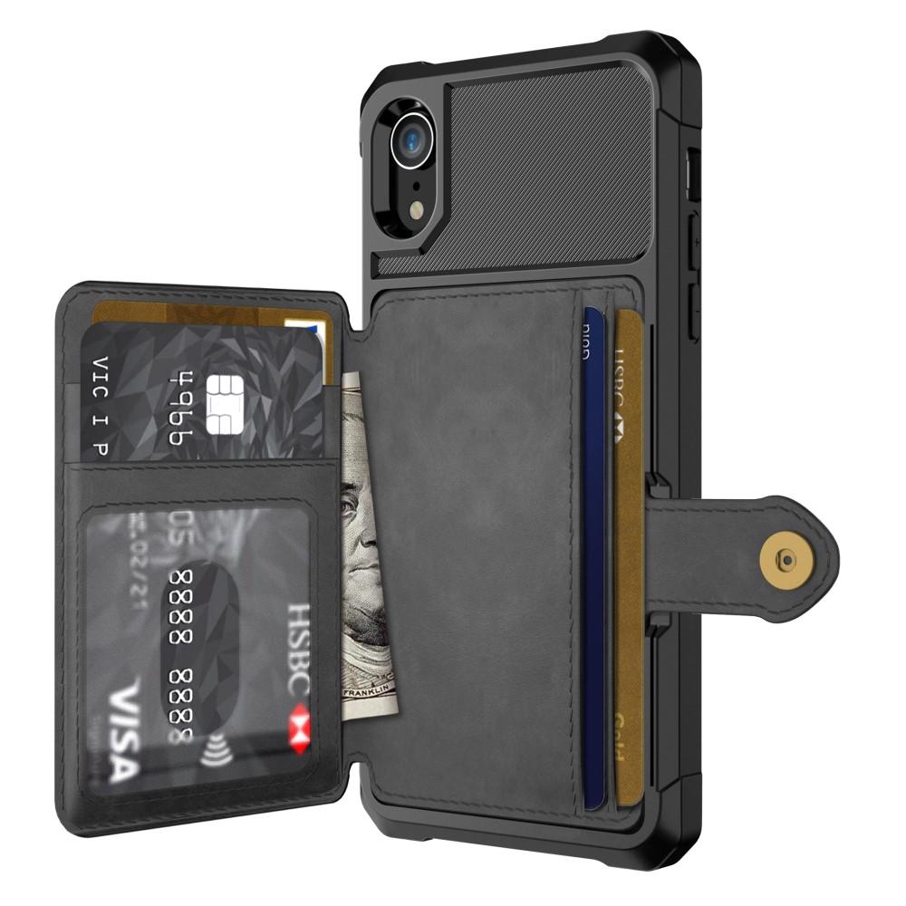 iPhone XR Tough Multi-slot Case Zwart