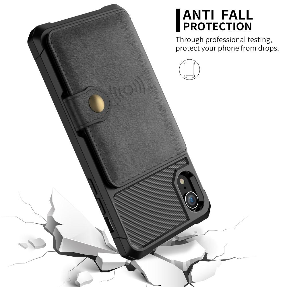 iPhone XR Tough Multi-slot Case Zwart