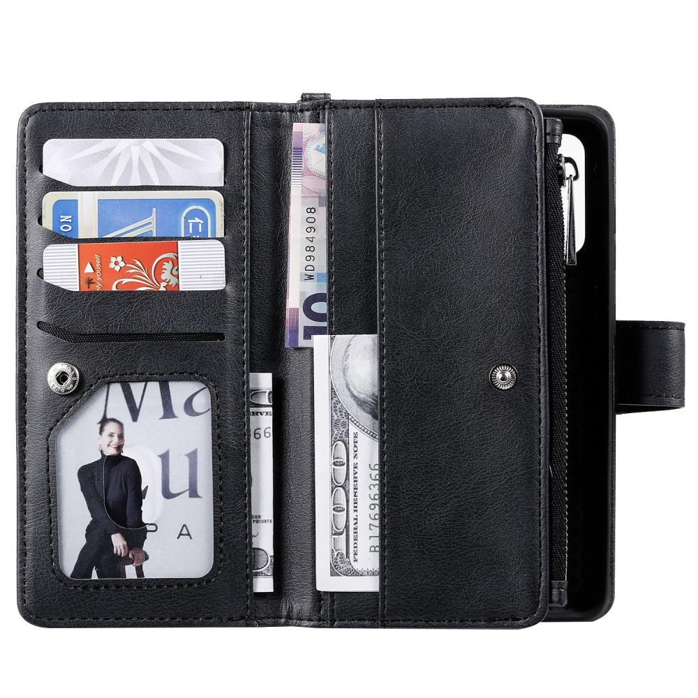 Samsung Galaxy S20 Zipper Magnet Wallet Zwart