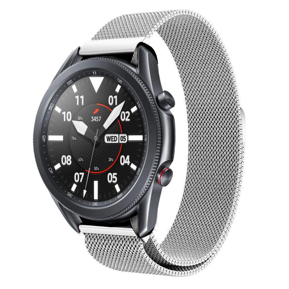 Samsung Galaxy Watch 3 41mm Milanese bandje Zilver