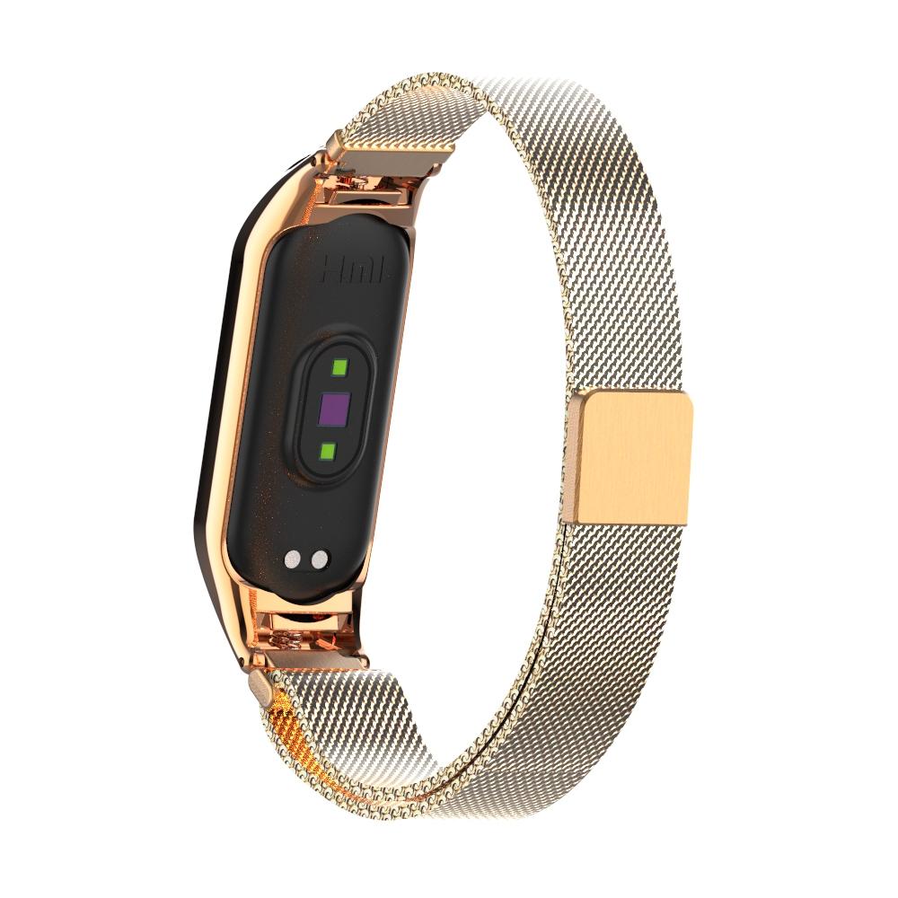 Xiaomi Mi Band 5/6 Milanese bandje Rosé goud