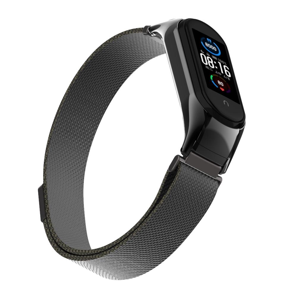 Xiaomi Mi Band 5/6 Milanese bandje Zwart