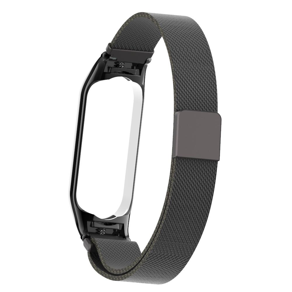 Xiaomi Mi Band 5/6 Milanese bandje Zwart