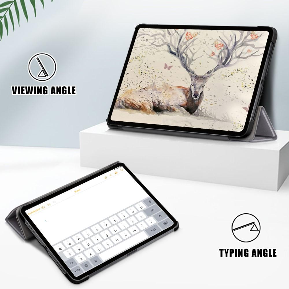 Apple iPad Air 10.9 5th Gen (2022) Tri-fold Hoesje Grijs