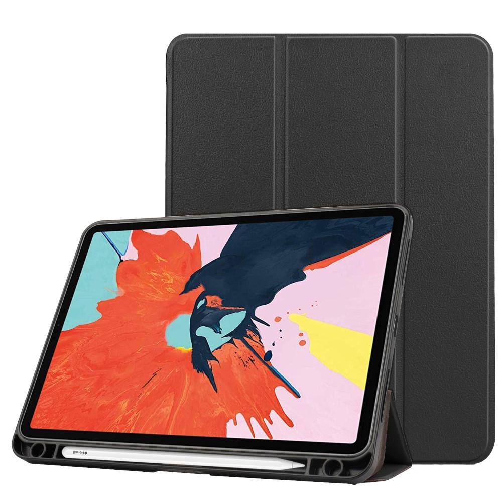 iPad Air 10.9 2020 Tri-fold Hoesje met Penhouder zwart