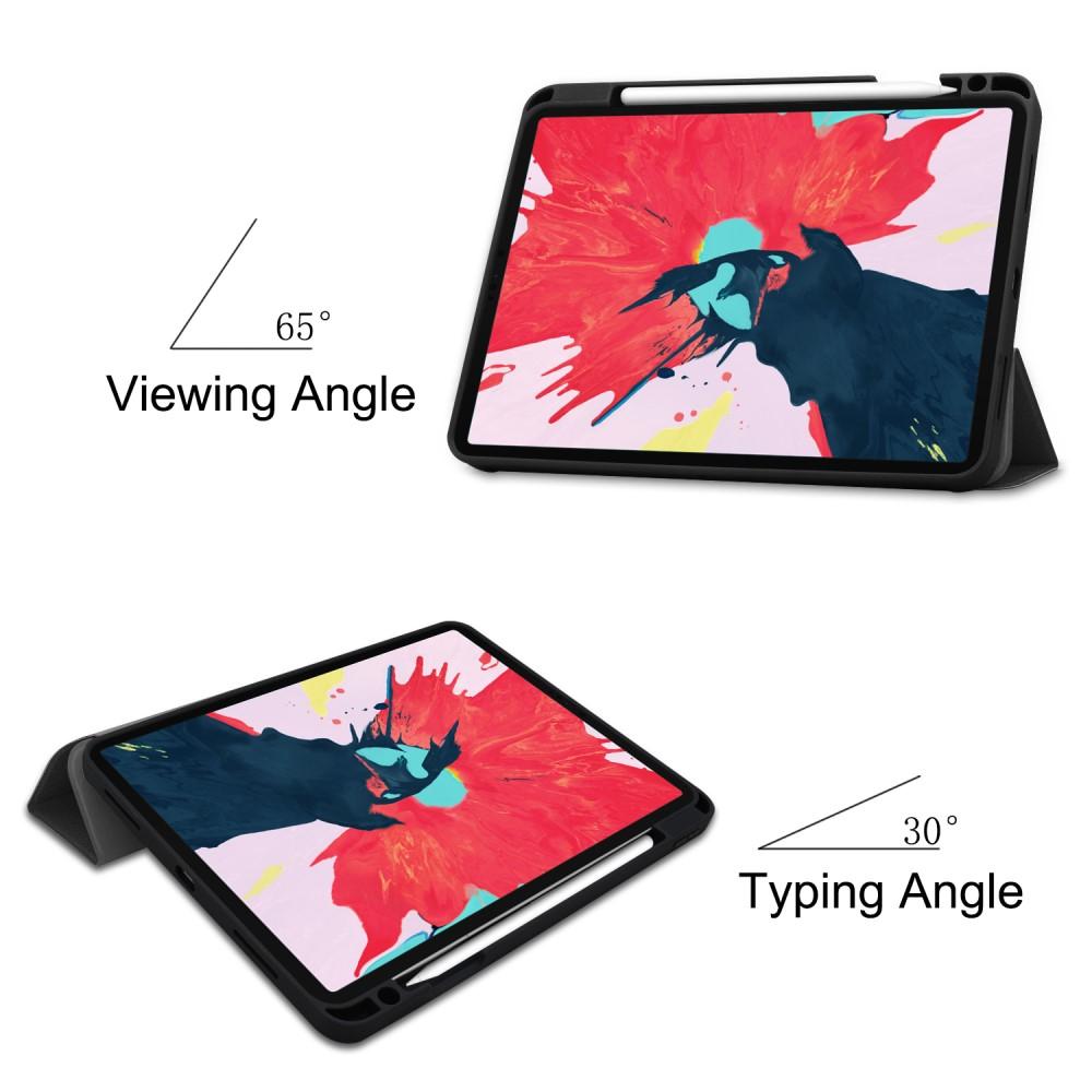 iPad Pro 11 2nd Gen (2020) Tri-fold Hoesje met Penhouder zwart