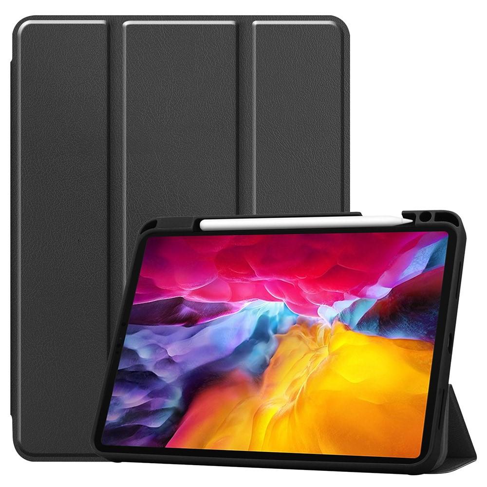 iPad Pro 11 3rd Gen (2021) Tri-fold Hoesje met Penhouder zwart