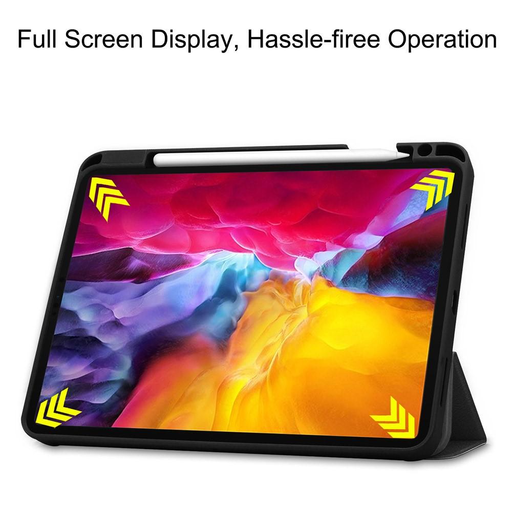 iPad Pro 11 4th Gen (2022) Tri-fold Hoesje met Penhouder zwart