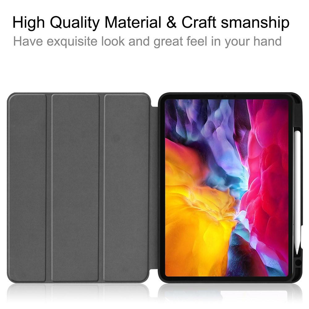 iPad Pro 11 4th Gen (2022) Tri-fold Hoesje met Penhouder zwart