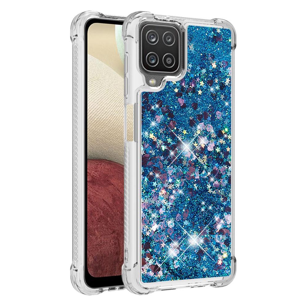 Samsung Galaxy A12 5G Glitter Powder TPU Case Blauw