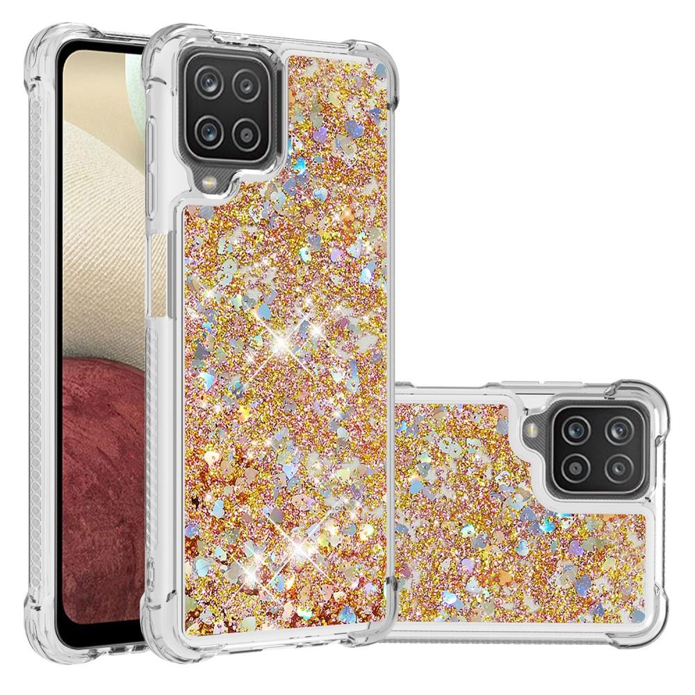 Samsung Galaxy A12 5G Glitter Powder TPU Case Goud