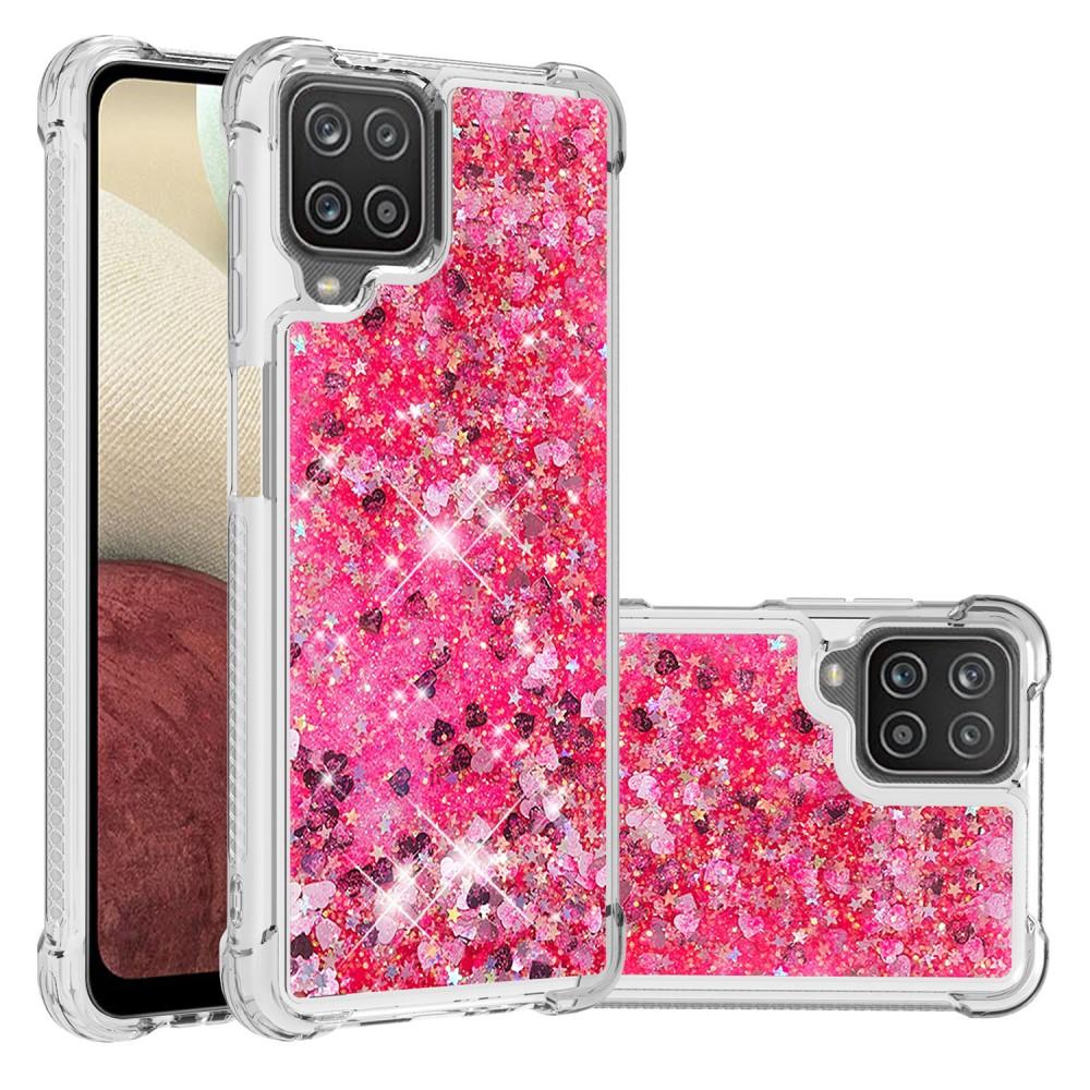 Samsung Galaxy A12 5G Glitter Powder TPU Case Rood