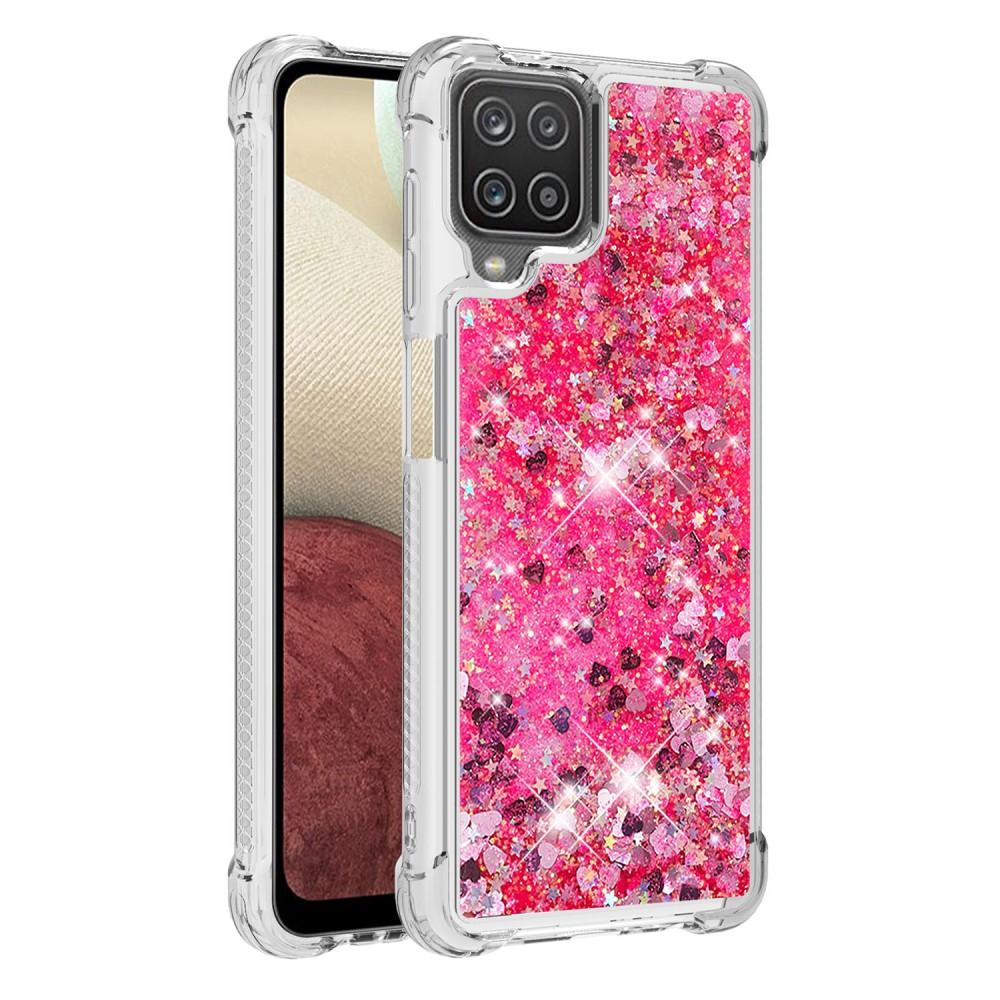 Samsung Galaxy A12 5G Glitter Powder TPU Case Rood