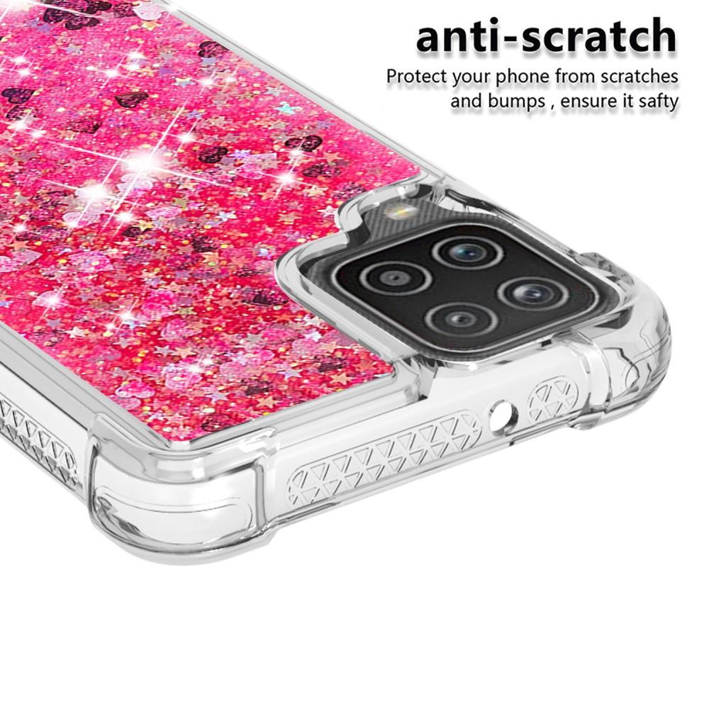 Samsung Galaxy A12 5G Glitter Powder TPU Case Rood