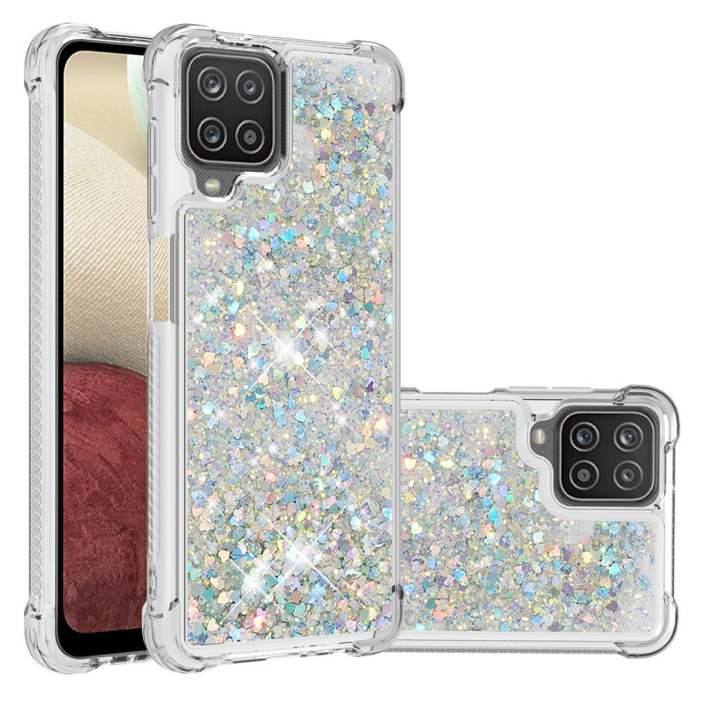 Samsung Galaxy A12 5G Glitter Powder TPU Case Zilver