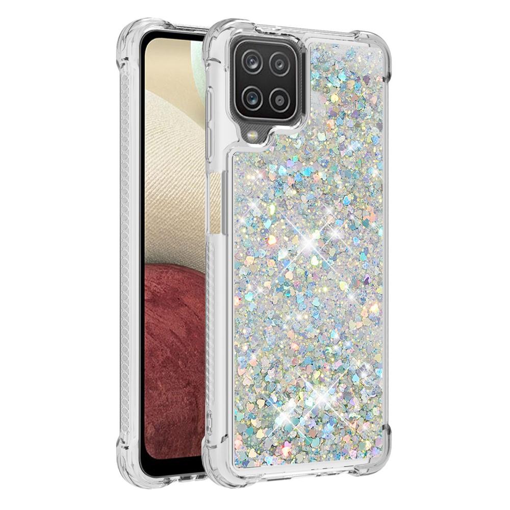 Samsung Galaxy A12 5G Glitter Powder TPU Case Zilver