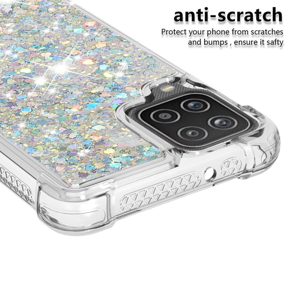 Samsung Galaxy A12 5G Glitter Powder TPU Case Zilver