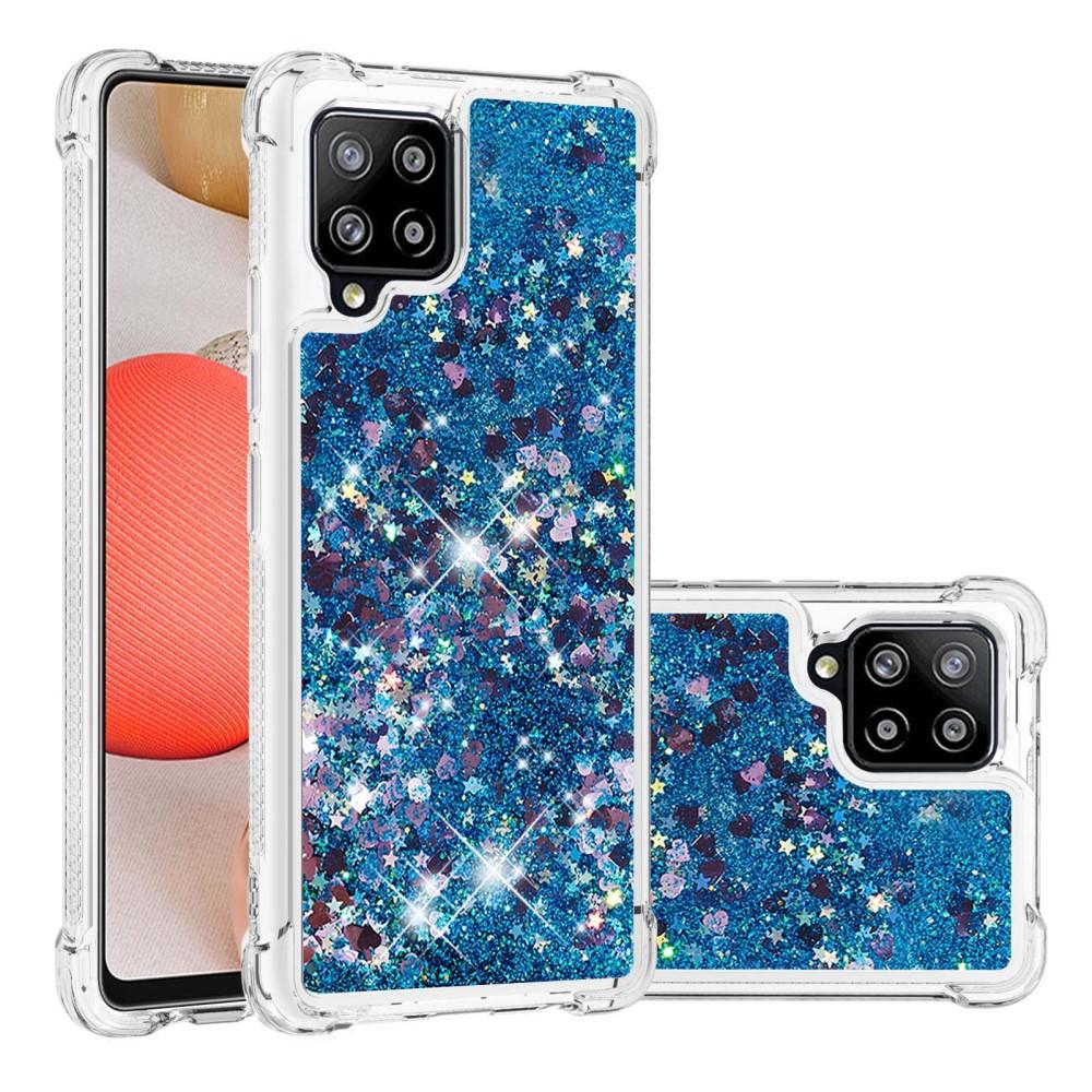 Samsung Galaxy A42 Glitter Powder TPU Case Blauw