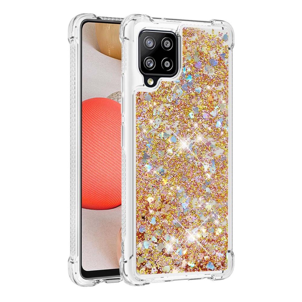 Samsung Galaxy A42 Glitter Powder TPU Case Goud