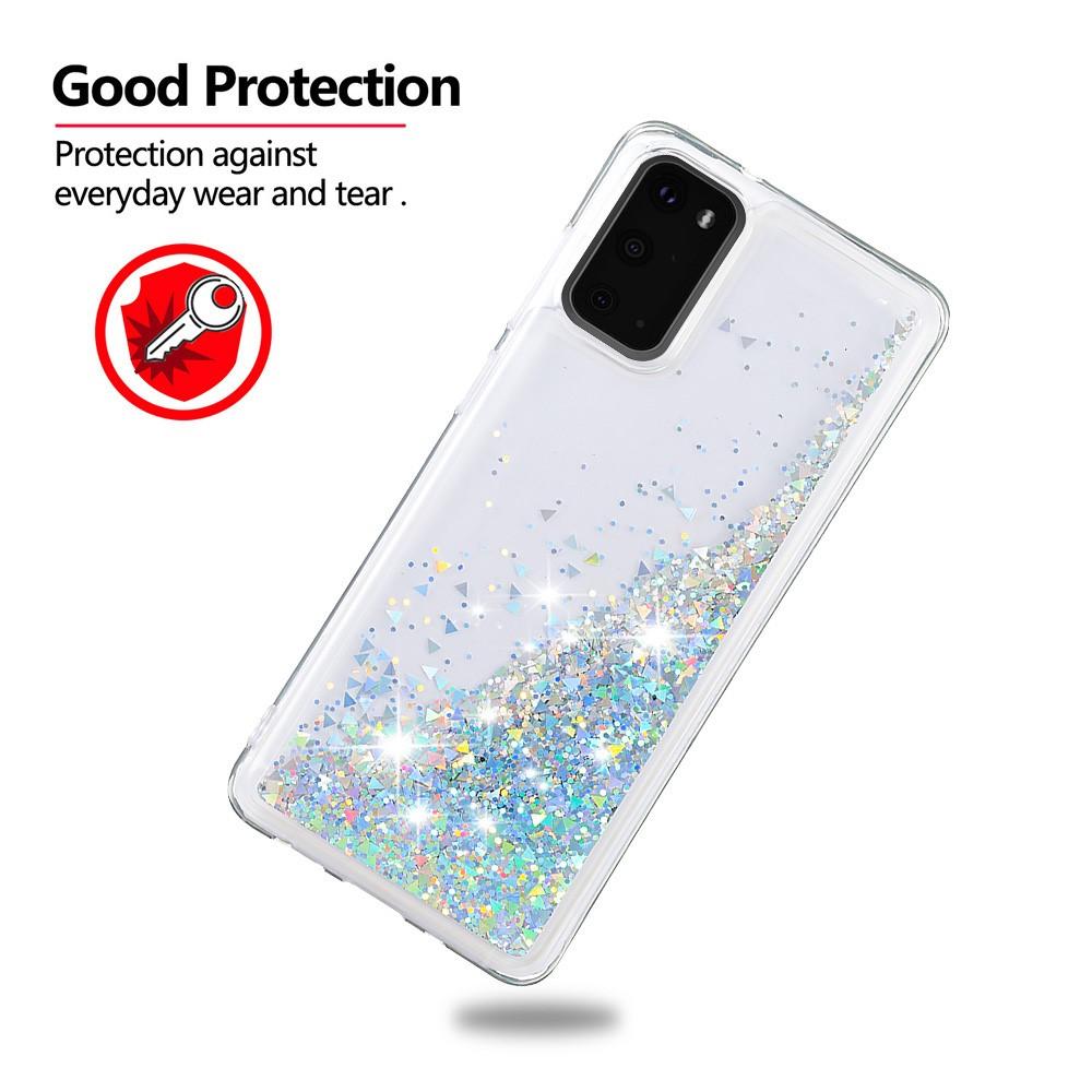 Samsung Galaxy S20 Glitter Powder TPU Case Zilver