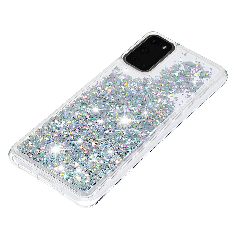 Samsung Galaxy S20 Glitter Powder TPU Case Zilver