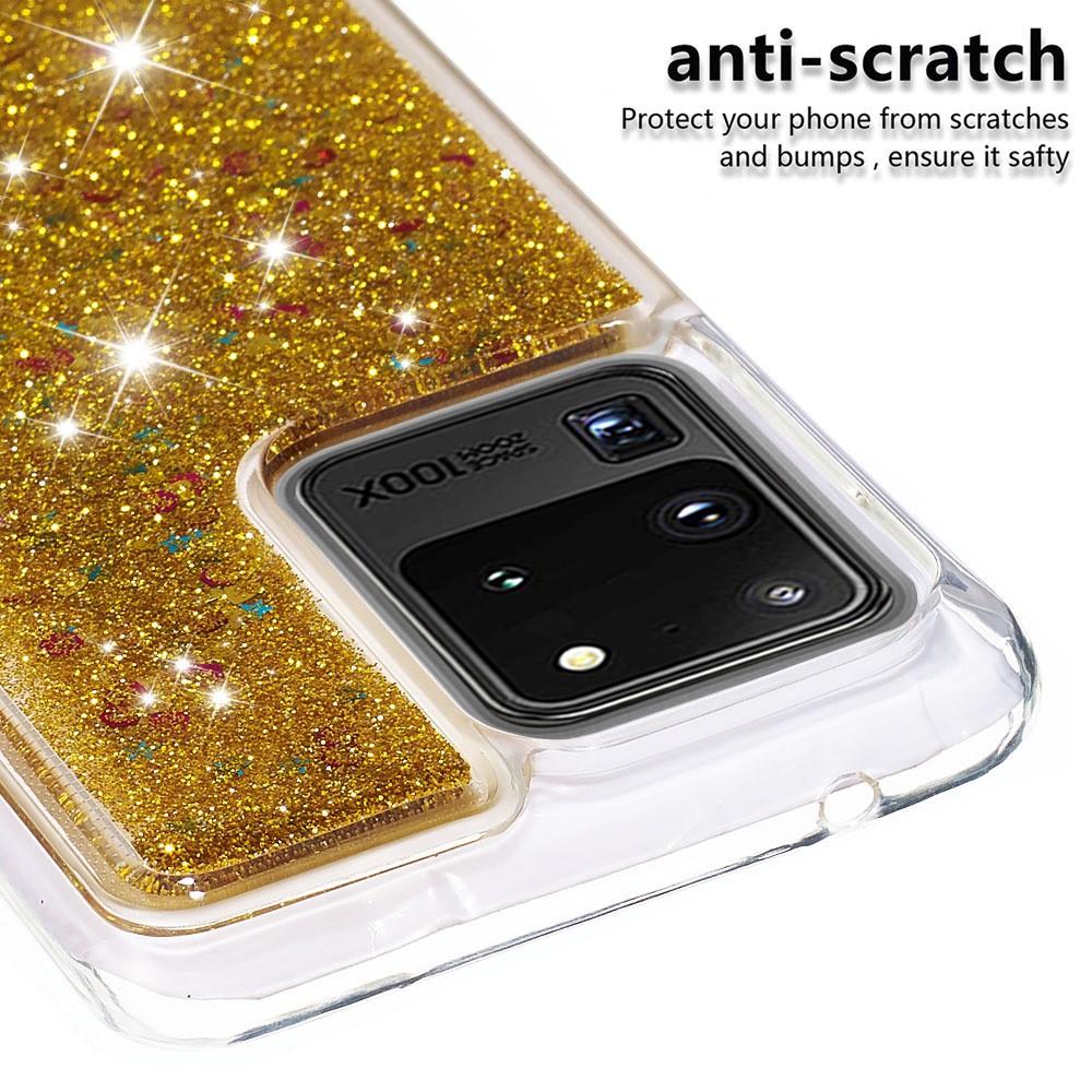 Samsung Galaxy S20 Ultra Glitter Powder TPU Case Goud