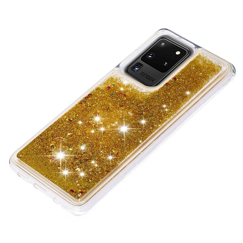 Samsung Galaxy S20 Ultra Glitter Powder TPU Case Goud