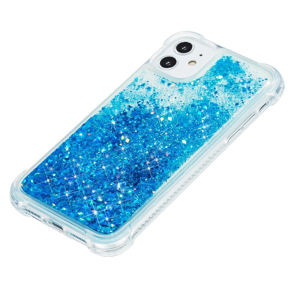 iPhone 12/12 Pro Glitter Powder TPU Case Blauw
