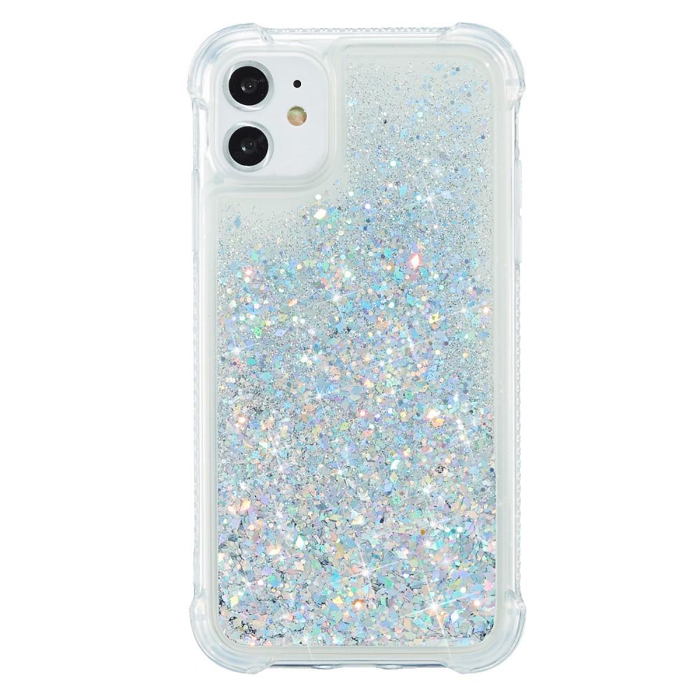 iPhone 12/12 Pro Glitter Powder TPU Case Zilver