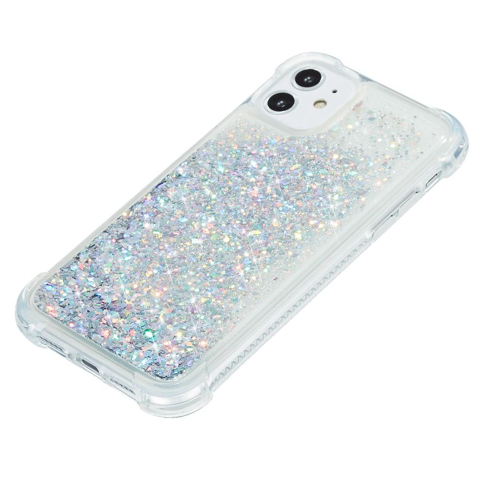 iPhone 12/12 Pro Glitter Powder TPU Case Zilver