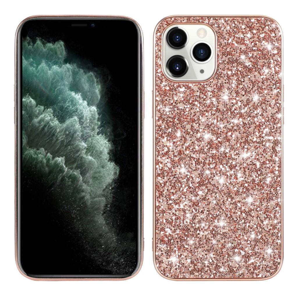 iPhone 12/12 Pro Glitterhoesje Rosé goud