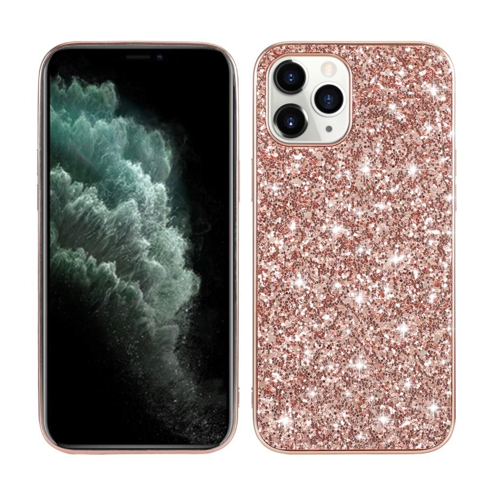 iPhone 12 Mini Glitterhoesje Rosé goud