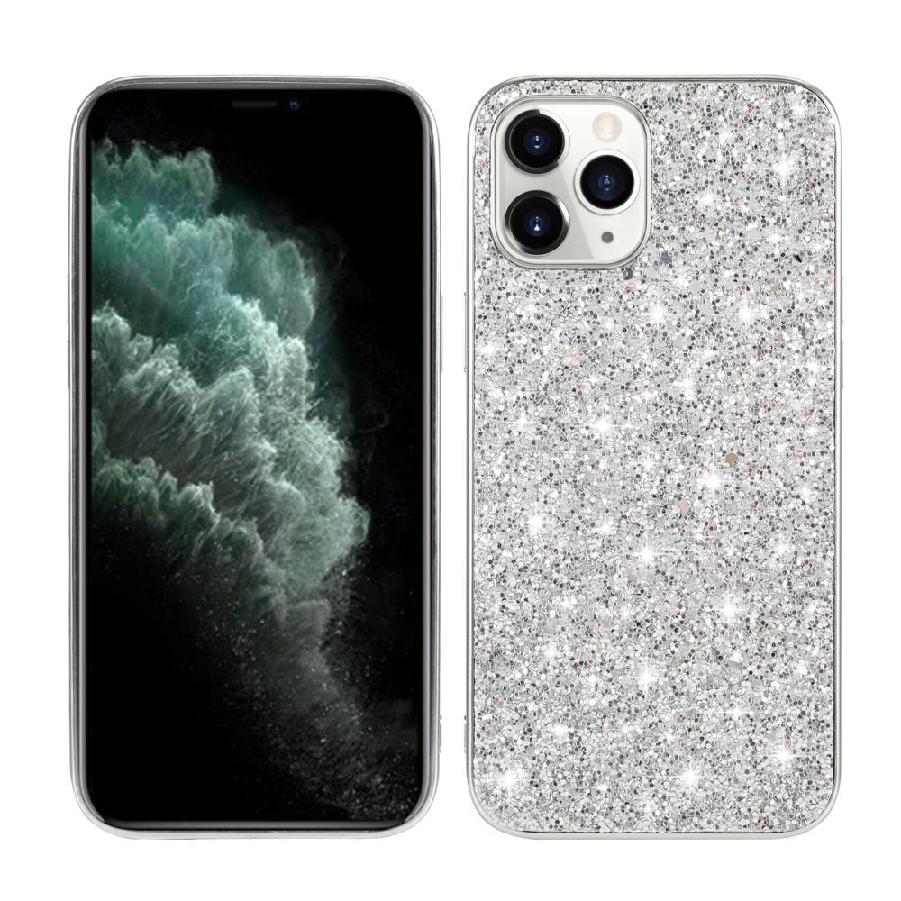 iPhone 12 Mini Glitterhoesje Zilver