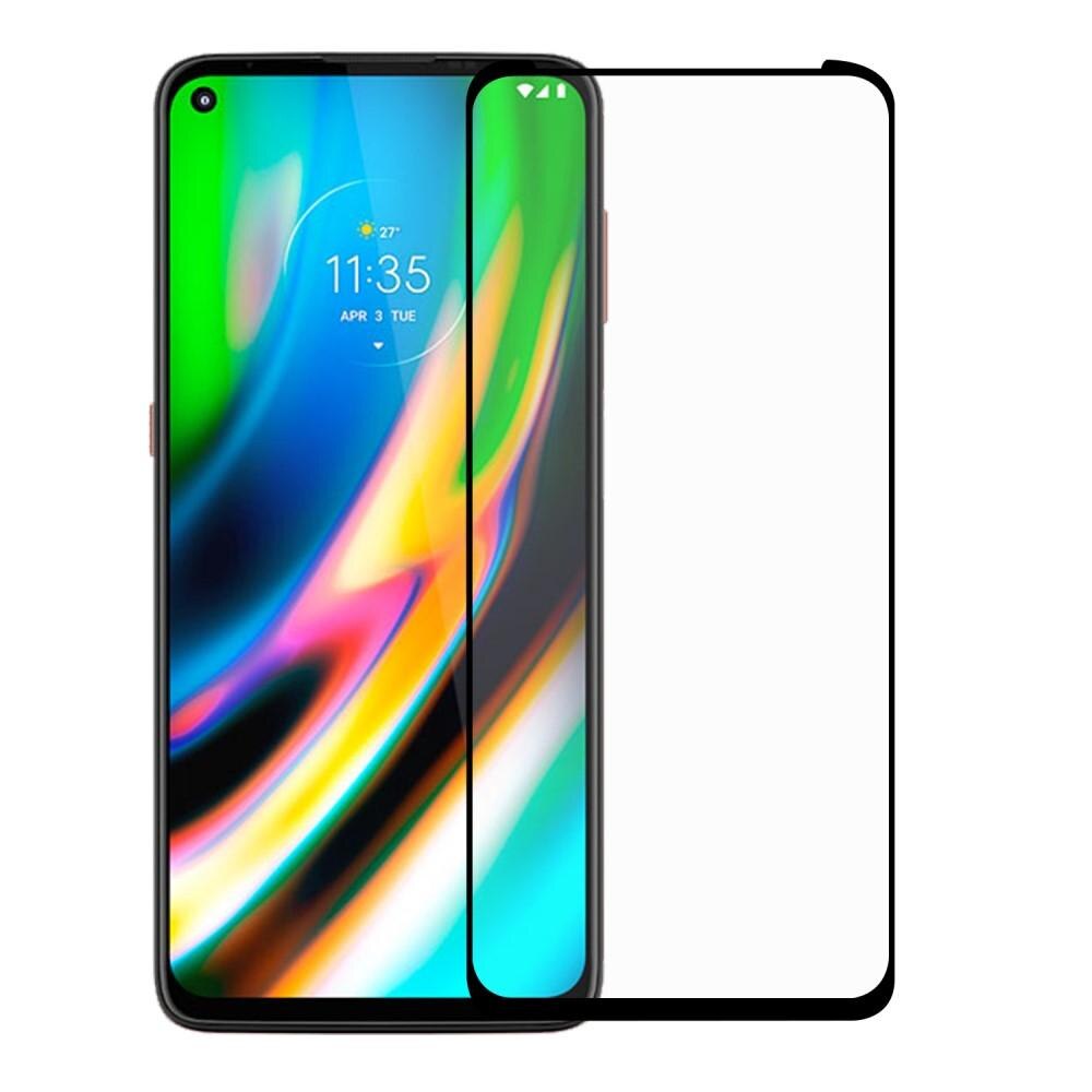 Motorola Moto G9 Plus Full-cover Gehard Glas Zwart