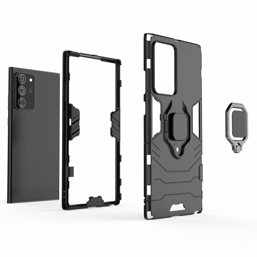 Samsung Galaxy Note 20 Ultra Hybridcase Tech Ring Zwart