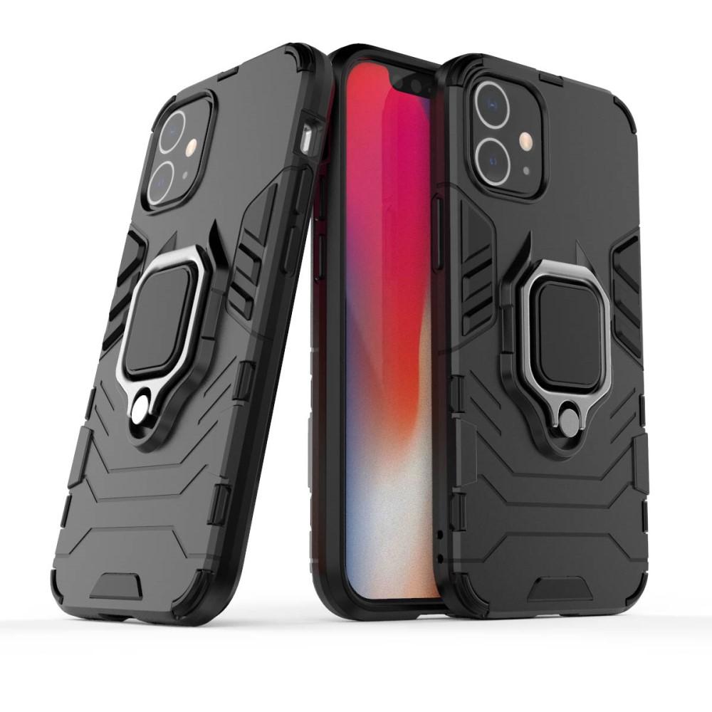 iPhone 12/12 Pro Hybridcase Tech Ring Zwart