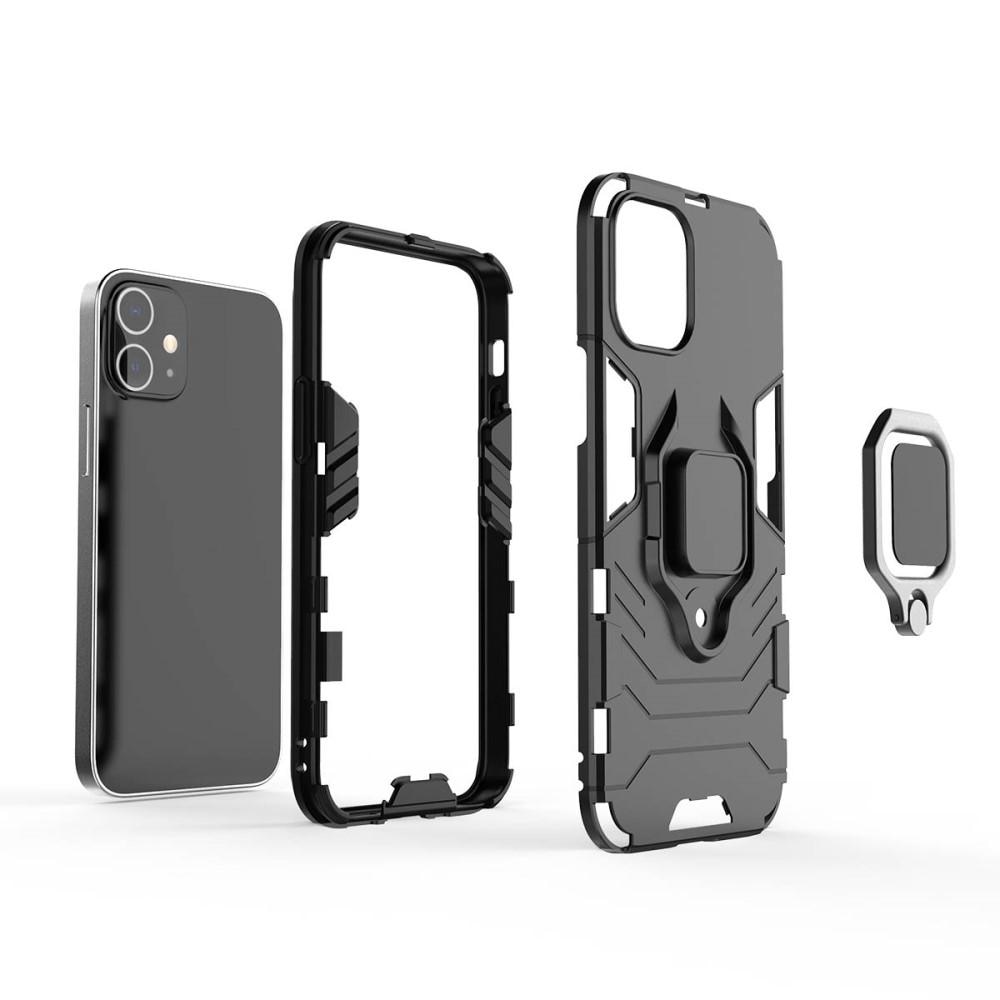 iPhone 12/12 Pro Hybridcase Tech Ring Zwart