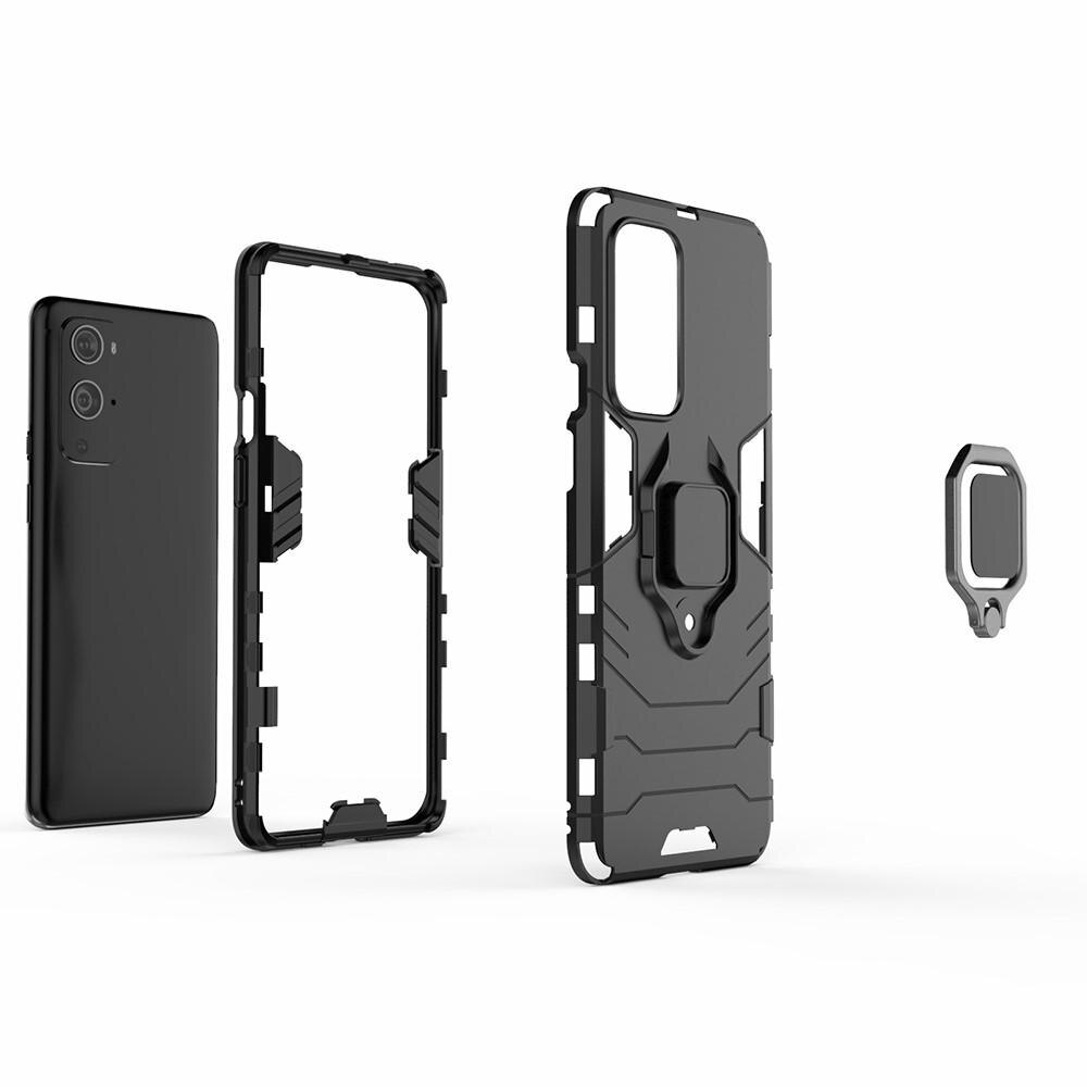 OnePlus 9 Pro Hybridcase Tech Ring Zwart