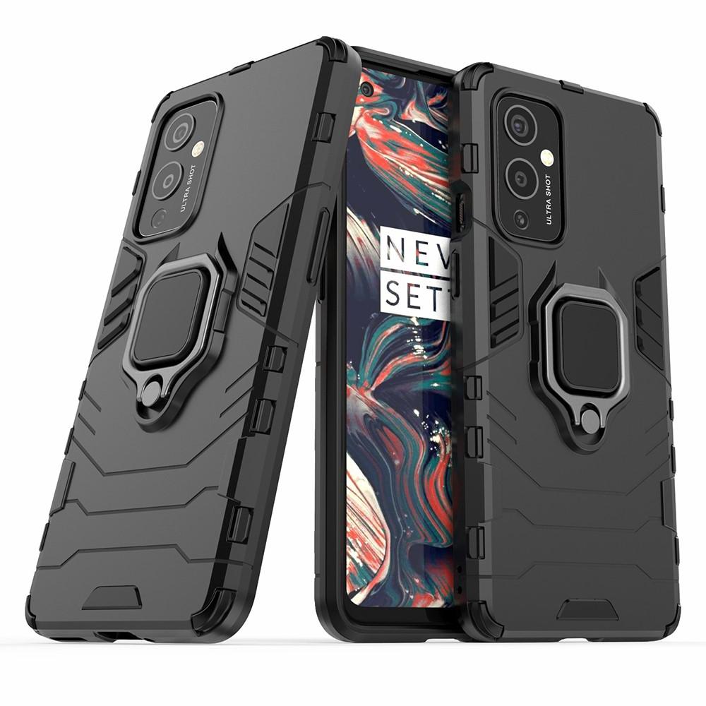 OnePlus 9 Hybridcase Tech Ring Zwart