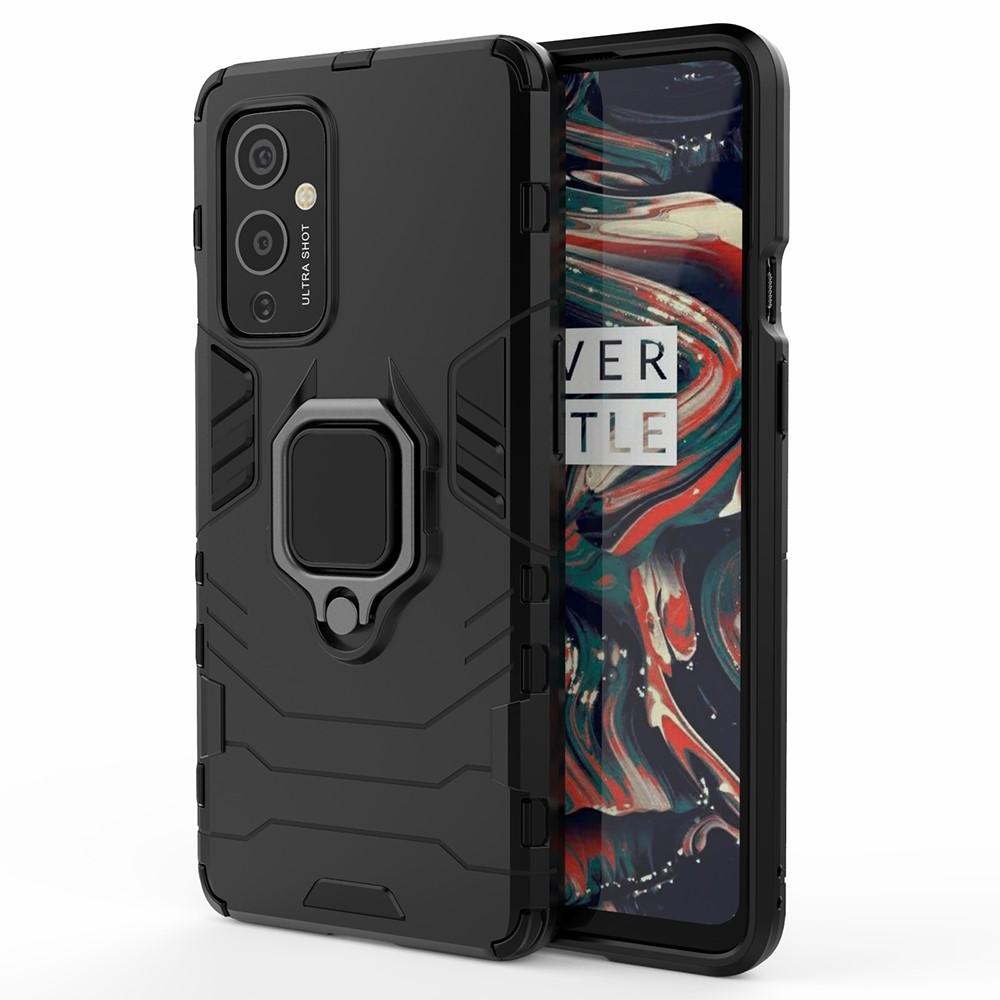 OnePlus 9 Hybridcase Tech Ring Zwart