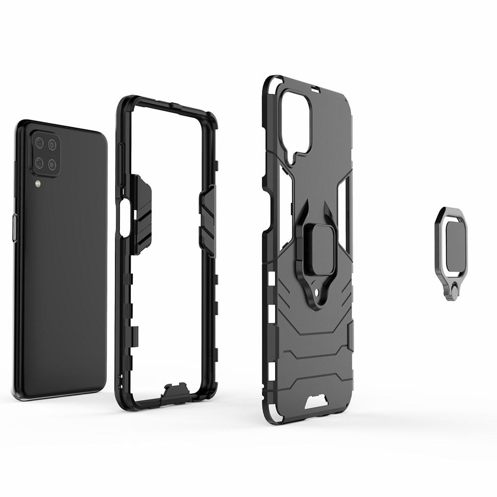 Samsung Galaxy A12 5G Hybridcase Tech Ring Zwart