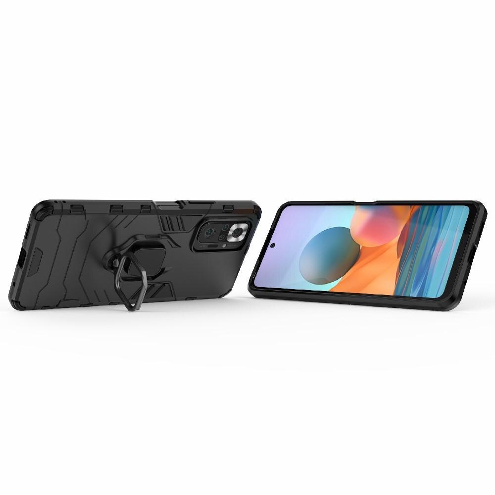 Xiaomi Redmi Note 10 Pro Hybridcase Tech Ring Zwart