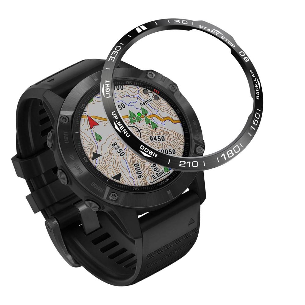 Garmin Fenix 6X Pro Bezel Ring Zwart