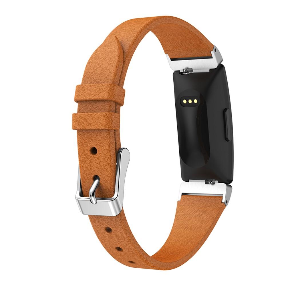 Fitbit Inspire/Inspire 2 Leren bandje Bruin